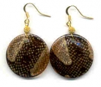 Python Disc Earrings